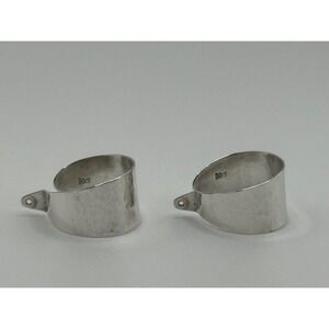 James Avery Retired Sterling Silver Hammered Earring Jackets Hoop